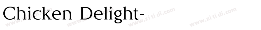 Chicken Delight字体转换